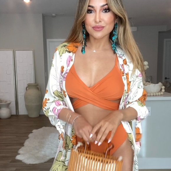 Cupshe Other - NWT Orange Wrap Bikini